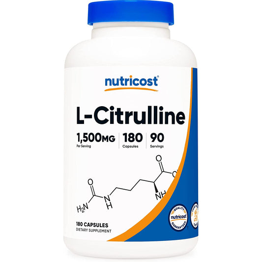 L Citrulina | Suplemento | 1500 mg | 180 capsulas