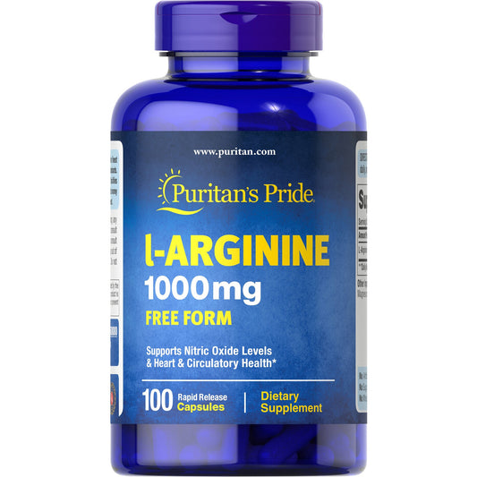 L Arginina | 1000 mg | Para Crecimiento | 100 capsulas