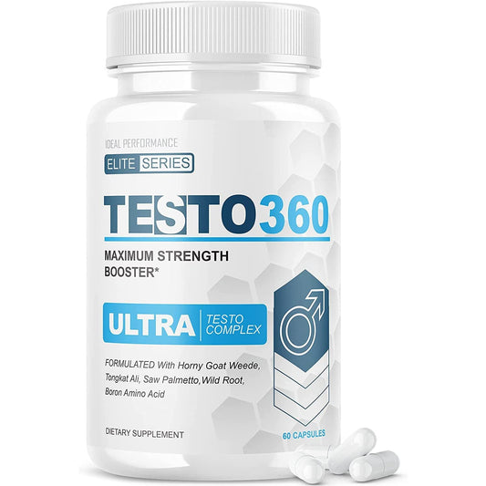 Testo 360 | Testosterone Booster | 60 capsulas