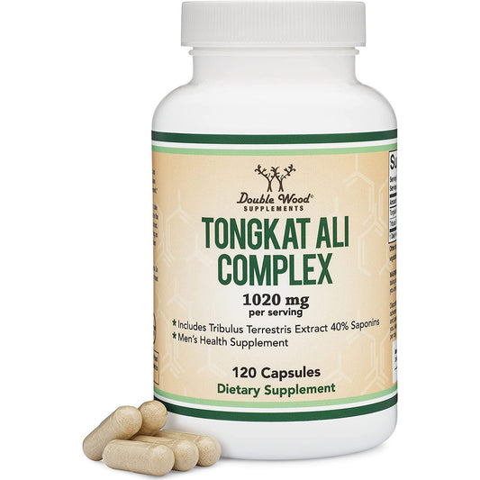 Tongkat Ali | Double Wood | con Tribulus Terrestris | 120 capsulas