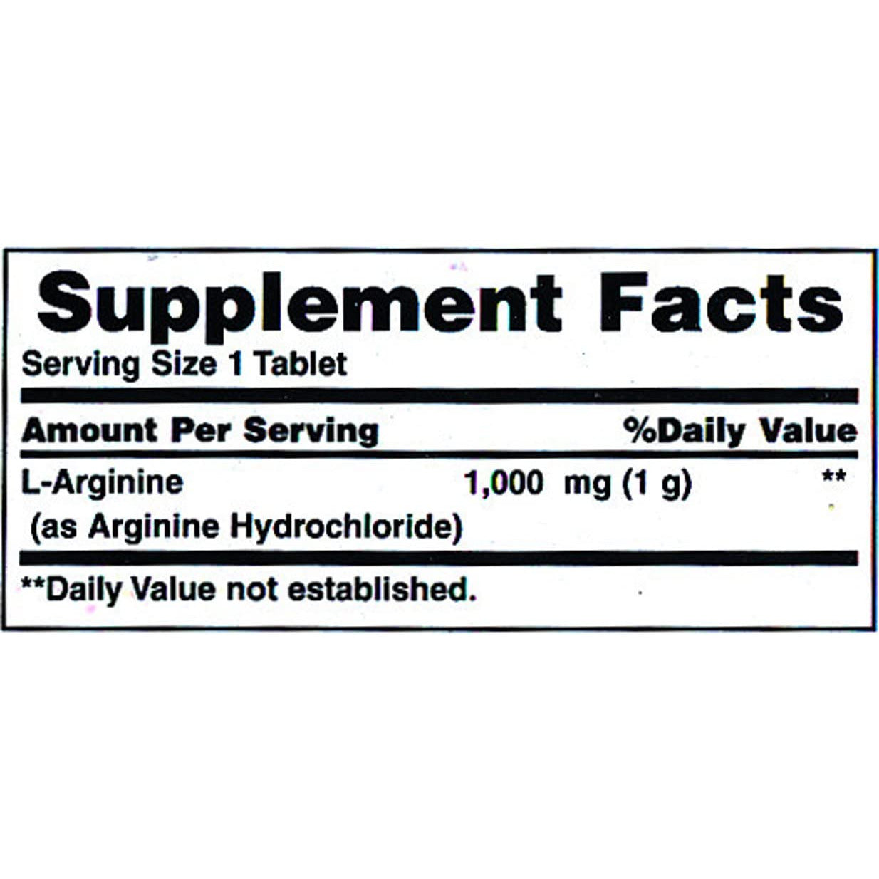 L Arginina | 1000 mg | Para agrandamiento | 50 capsulas